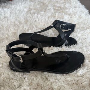 & Other Stories Black Buckle Sandals